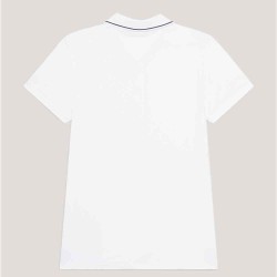 Tommy Hilfiger Harlem Logo Polo Shirt - Optic White
