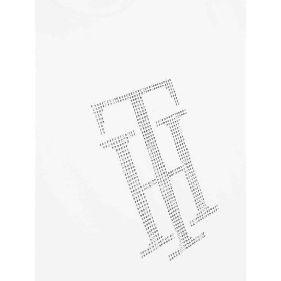 Tommy Hilfiger Rhinestone T-Shirt - Optic White image