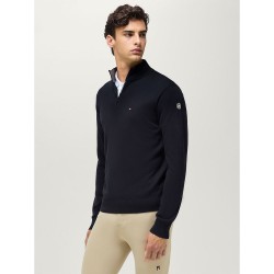 Tommy Hilfiger Mens Irvine 1/4 Zip Sweater - Desert Sky
