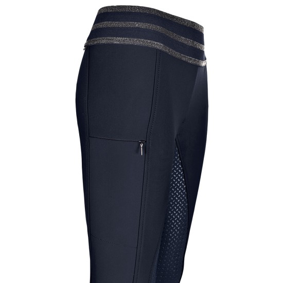  Pikeur Ida Grip Athleisure Youths Riding leggings - Night Blue Young Rider, Riding tights / Leggings image
