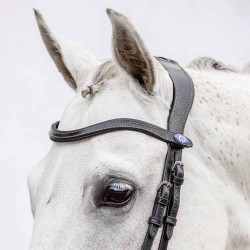 PS of Sweden U-shaped browband with white stitching
