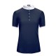 Cavallo ladies' Dark blue short-sleeved Panita shirt. Ladies Shirts and Tops, Competition Clothing image