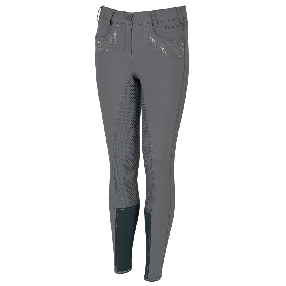 Steel grey Pikeur Kalotta Grip Youths Breeches