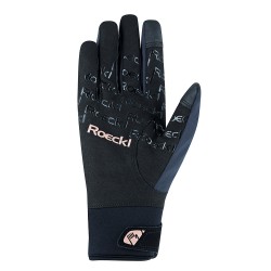 Roeckl Ladies Waregem winter waterproof gloves - Black/rosegold