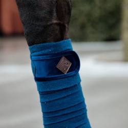 Kentucky horsewear Navy Velvet Fleece bandages