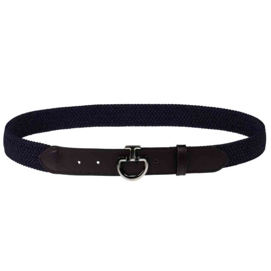 Cavalleria Toscana Ladies Elasticated belt with CT logo buckle - Black image