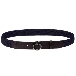 Cavalleria Toscana Young Riders Elasticated belt with CT logo buckle - Navy
