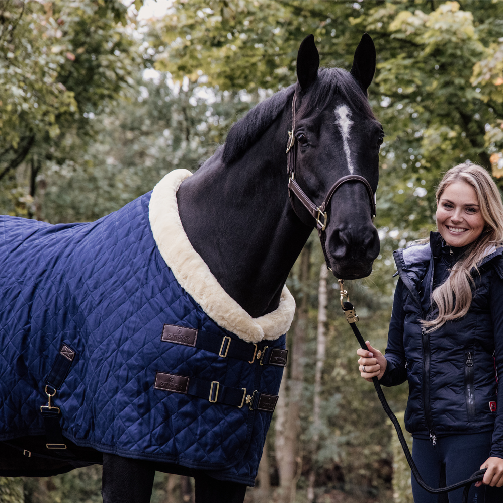 Cavallo ladies Celine grip winter riding breeches - Dark blue