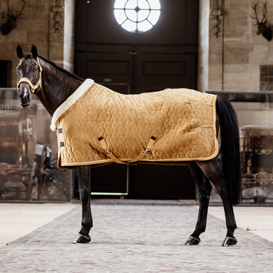 Kentucky Horsewear Velvet Mustard Show Rug Horse Rugs image