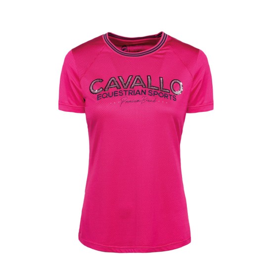 Cavallo Ladies Piper functional T-shirt - Pinky Pink Ladies Shirts and Tops image