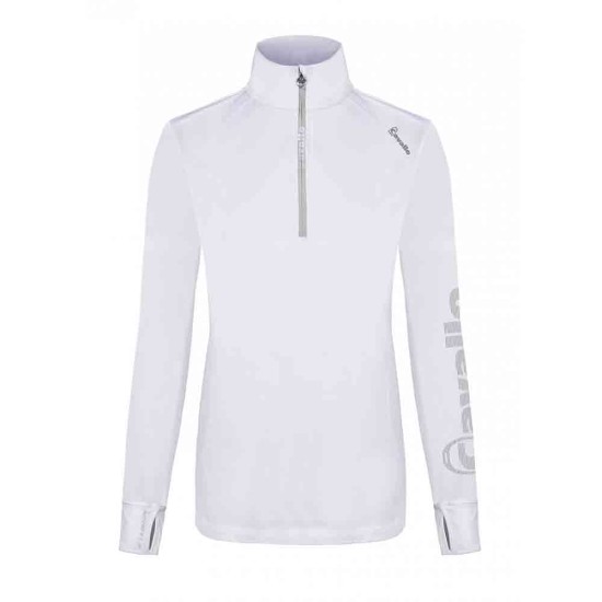 Cavallo Ladies Orfea long sleeved white function training top Ladies Shirts and Tops, Competition Clothing, Base Layers image