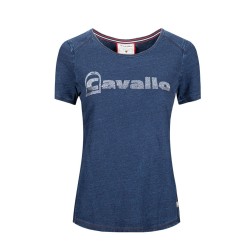 Cavallo Ladies Piala round neck T shirt - Indigo