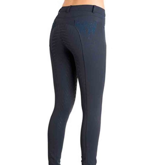Montar Layla Navy stone flame Ladies grip seat riding Breeches image