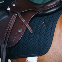 Kentucky Horsewear Showjumping Fishbone Saddle Pad - Black