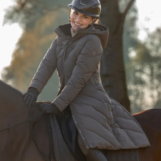 Covalliero Winter Long Coat - Chocolate image