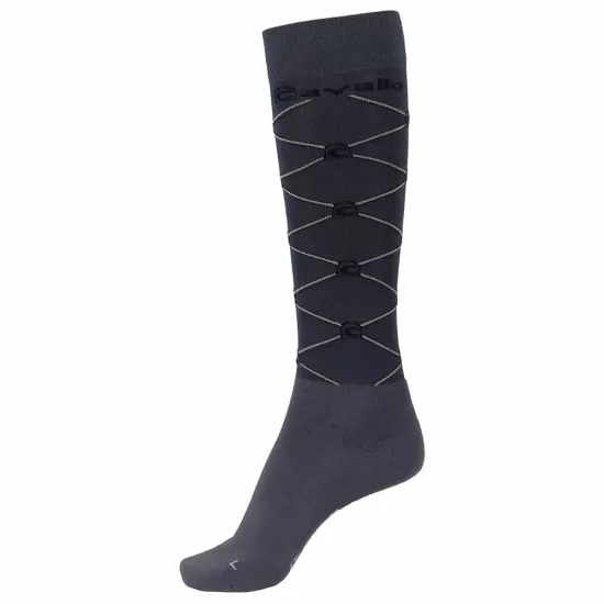 Cavallo Sioux Long Riding Socks - Fog Grey image