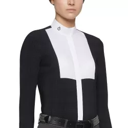 Cavalleria Toscana Women's Embossed striped shirt 