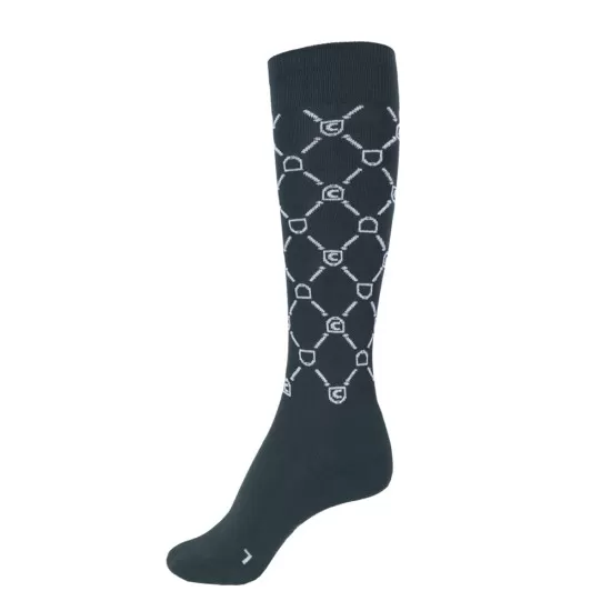 Cavallo Safira Lux horse riding socks - Graphite Riding Socks image