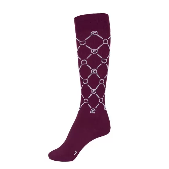 Cavallo Safira Lux horse riding socks - Rubin image