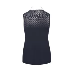 Cavallo Women's Dark Blue sleeveless Sava competition shirt.