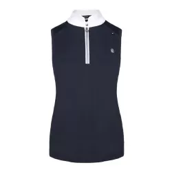 Cavallo Women's Dark Blue sleeveless Sava competition shirt.