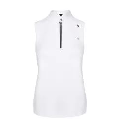 Cavallo Women's white sleeveless Sava competition shirt