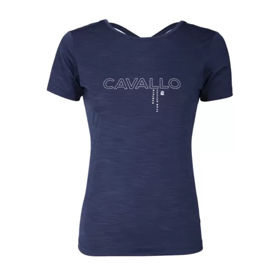 Cavallo Dulce lightweight T-shirt- Dark blue Ladies Shirts and Tops image