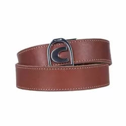 Cavallo Tola Cognac leather unisex belt