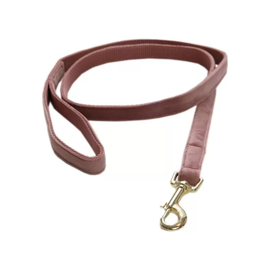 Kentucky dogwear Velvet collection dog lead - Old Rose image