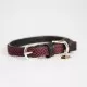 Kentucky dogwear plaited dog collar- Bordeaux Dog collars image