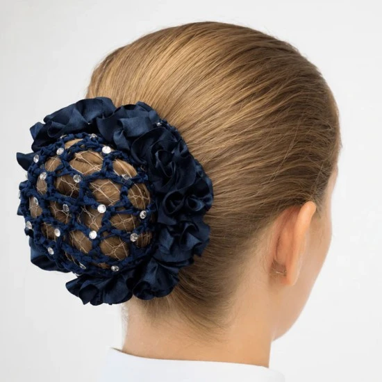Equetech Crystal Bun Net - Navy image