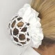 Equetech Crystal Bun Net - White image