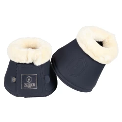 Eskadron Faux Leather Faux Fur Overreach Boots - Navy