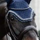 Kentucky Horsewear Soundless Fly Veil Wellington Big Stone and Pearl - Navy image