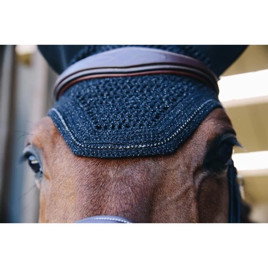 Kentucky Horsewear Soundless Fly Veil Wellington Sparkling - Black image