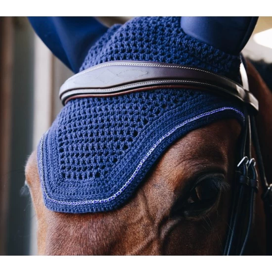 Kentucky Horsewear Soundless Fly Veil Wellington Sparkling - Navy image