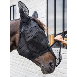 Kentucky Horsewear Fly Mask Heart with Ears and Nose - Black