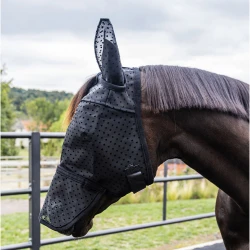Kentucky Horsewear Fly Mask Heart with Ears and Nose - Black
