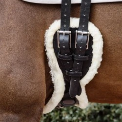 Kentucky Horsewear Sheepskin Anatomic Short Girth - Black