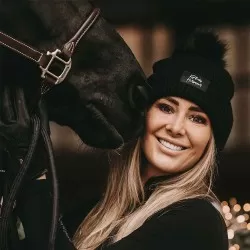 Kentucky Beanie Pompom hat - Black 
