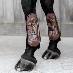 Kentucky Bamboo Shield Elastic Tendon Boots - Brown