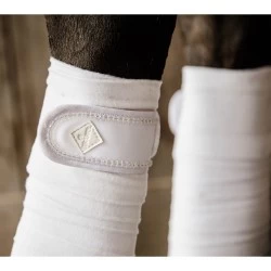 Kentucky Pearls Polar Fleece Bandages - White