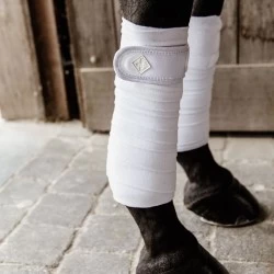 Kentucky Pearls Polar Fleece Bandages - White