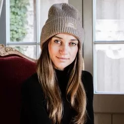 Kentucky Glitter Beanie - Beige