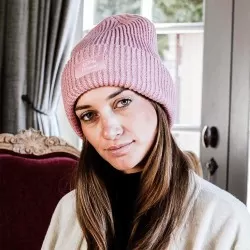 Kentucky Glitter Beanie - Old Rose