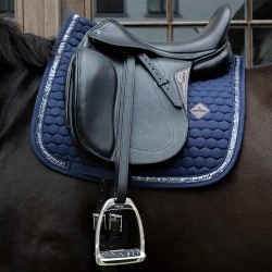 Kentucky Horsewear Dressage Glitter Band Saddlepad - Navy