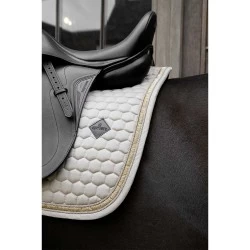 Kentucky Horsewear Dressage Glitter Band Saddlepad - Beige