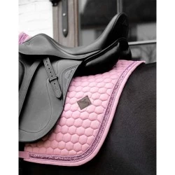 Kentucky Horsewear Dressage Glitter Band Saddlepad - Fuchsia