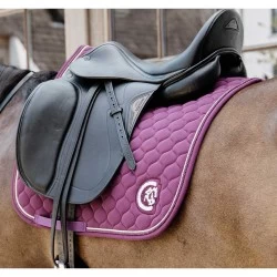 Kentucky Horsewear Dressage Onion Quilt 3D Logo Saddlepad - Purple