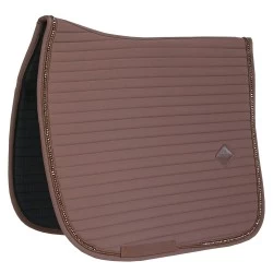 Kentucky Horsewear Dressage Pearls Saddlepad - Brown